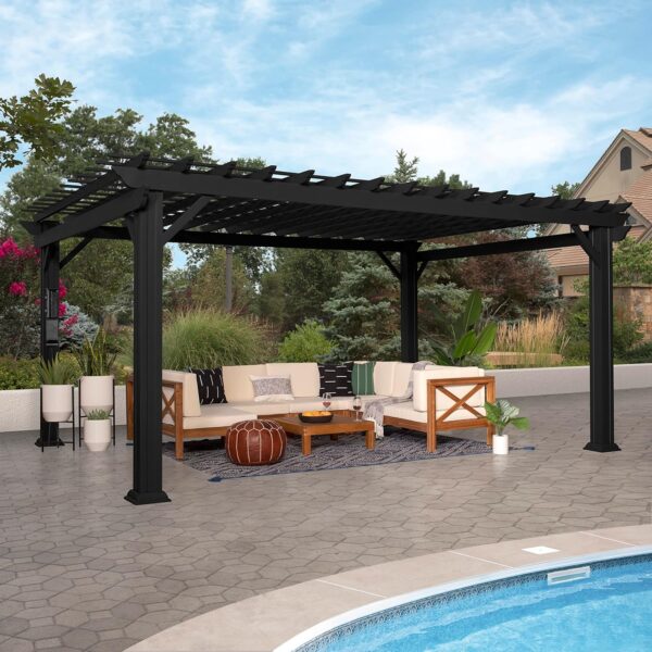 916vuiQpHbL._AC_SL1500_ Stratford Traditional Steel Pergola - Image 6