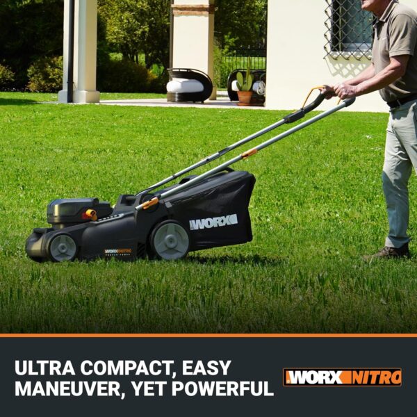 917qwggJxoL._AC_SL1500_ WORX Nitro 40V 16" Cordless Lawn Mower w/Brushless Motor 2.0 & Intellicut - Image 6