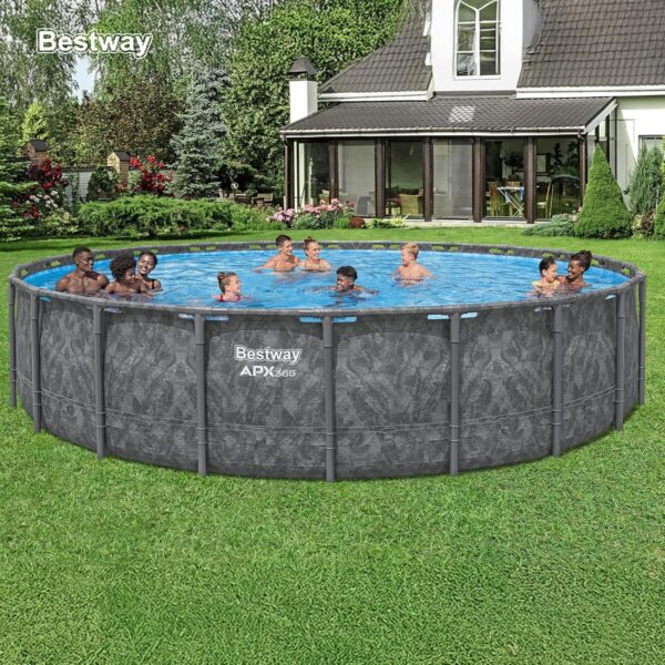 91OHI9SHzkL._AC_SL1500_ Bestway APX 365 16ft x 48 inches Round Above Ground Pool Set - Image 3