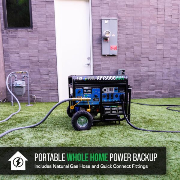 91SxIciK3XL._AC_SL1500_ DuroMax 13,000 Watt Tri Fuel Portable HXT Generator XP13000HXT - Image 5