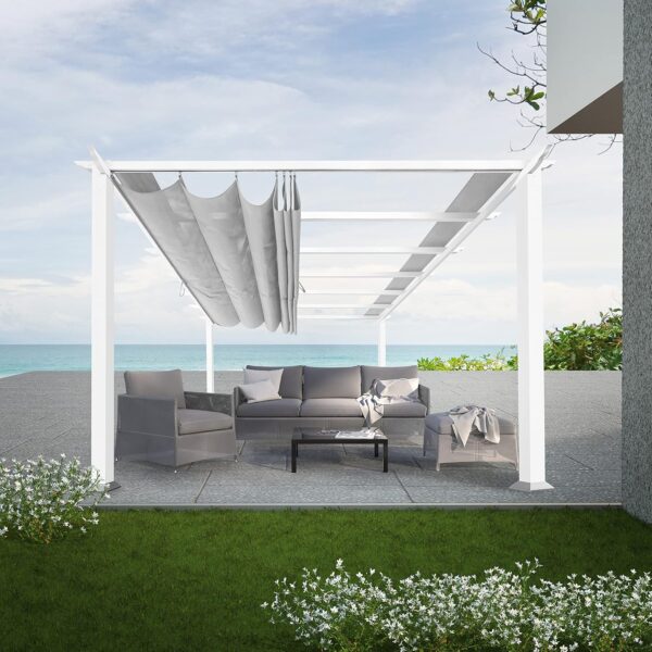 91h-pvL+AoL._AC_SL1500_ Paragon Outdoor Florence Freestanding Pergola PR100N1 - Image 1