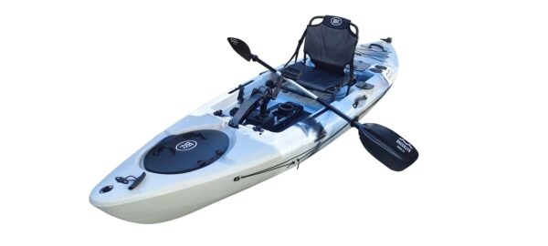 946 BKC PK12 Angler Sit-on-Top Single Pedal Fishing Kayak - Image 2