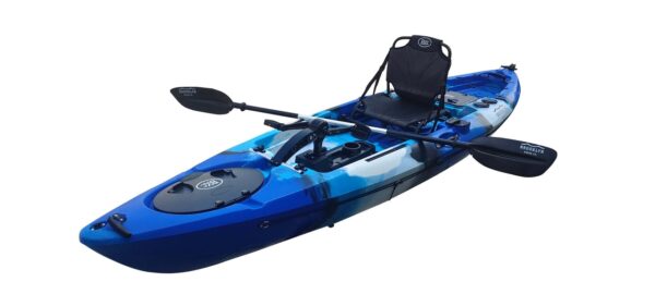 947 BKC PK12 Angler Sit-on-Top Single Pedal Fishing Kayak - Image 3