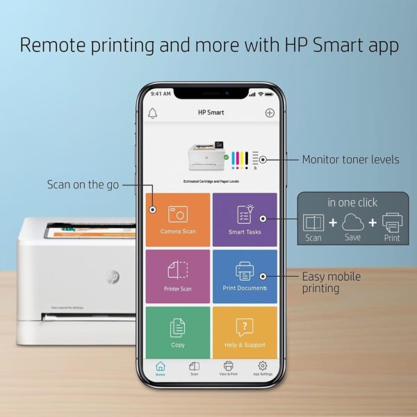 977 Hp Color Laserjet Pro M255dw Wireless Laser Printer - Image 5
