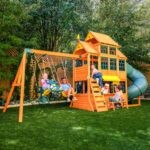 KidKraft Falcon Ridge Wooden Swing Set/Playset - Image 6