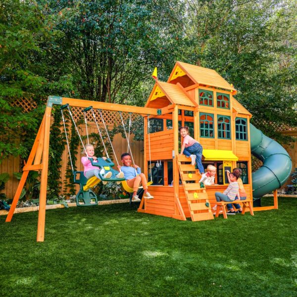 A1L0DSzAGML._AC_SL1500_ KidKraft Falcon Ridge Wooden Swing Set/Playset - Image 6