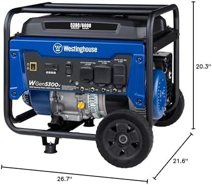 B000V5YMBW-10-1755637408553 Westinghouse 6600 Peak Watt Home Backup Portable Generator, Transfer Switch Ready 30A Outlet, RV Ready 30A Outlet - Image 1