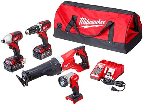 B004IZAIUK-0-1756239844478 Milwaukee 2696-24 M18 Cordless Compact Combo Tool Kit - Image 1