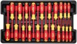 Wiha 32800 Insulated Tool Set with Screwdrivers, Nut Drivers, Pliers, Cutters, Ruler, Knife and Sockets in Rolling Tool Case, 10,000 Volt Tested and 1000 Volt Rated, 80-Piece Set - Image 9
