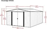 Arrow WR1012 Woodridge EG Steel Storage Shed, 10 by 12-Feet - Image 9