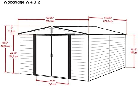 B00I4Q6ZQU-1-1756074331338 Arrow WR1012 Woodridge EG Steel Storage Shed, 10 by 12-Feet - Image 9