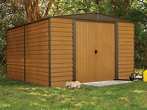 B00I4Q6ZQU-2-1756074331338 Arrow WR1012 Woodridge EG Steel Storage Shed, 10 by 12-Feet - Image 1