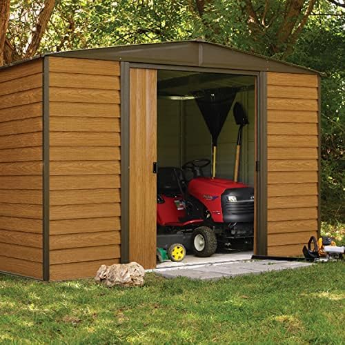 B00I4Q6ZQU-7-1756074331339 Arrow WR1012 Woodridge EG Steel Storage Shed, 10 by 12-Feet - Image 3