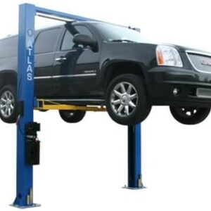 ATLAS Automotive Equipment 9OHSC-SS 2-Post Vehicle Overhead Lift, 11’9” Minimum Ceiling Height, 9,000lb Capacity, Clear Floor, 11'10" Height, 3-Stage Front and 2-Stage Rear Arms, for DIY/Hobbyists