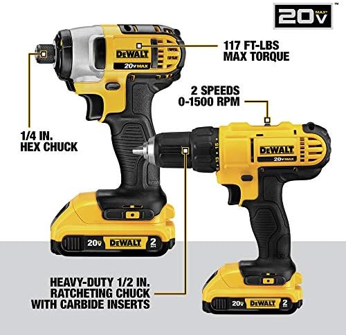B0773CS85H-7-1756241064365 DEWALT 20V MAX Power Tool Combo Kit, 10-Tool Cordless Power Tool Set with 2 Batteries and Charger (DCK1020D2) - Image 7