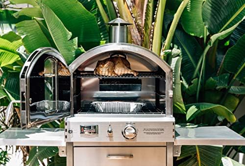 B07WJJL5ST-6-1756261597078 Summerset 'The Oven' Outdoor Freestanding Large Capacity Gas Oven with Pizza Stone, Smoker Box and Mobile Cart, 304 Stainless Steel Construction, Natural Gas - Image 7
