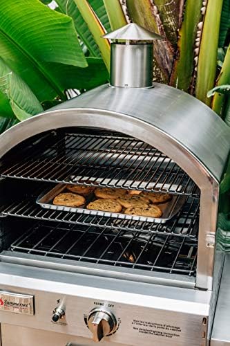 B07WJJL5ST-8-1756261597078 Summerset 'The Oven' Outdoor Freestanding Large Capacity Gas Oven with Pizza Stone, Smoker Box and Mobile Cart, 304 Stainless Steel Construction, Natural Gas - Image 9