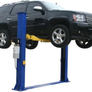 ATLAS Automotive Equipment 9KBPX 2-Post Lift/Hoist, Baseplate Style, 9'6" Minimum Ceiling Height, 9,000lb Capacity, Symmetric Arms, Dual Hydraulic Chain Drive Cylinders, for Low Ceiling Home Use