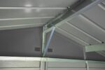 Arrow Select 10' x 12' Outdoor Lockable Steel Storage Shed Building, Charcoal - Image 7