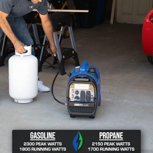 B08Z1FQJ6B-2-1755646826054 DuroMax XP2300iH 2,300-Watt Dual Fuel Portable Digital Inverter Generator - Gas & Propane, RV & Emergency Ready - Image 3