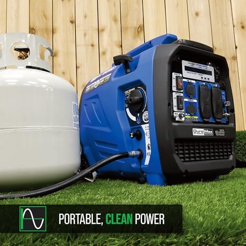 B08Z1FQJ6B-5-1755646826055 DuroMax XP2300iH 2,300-Watt Dual Fuel Portable Digital Inverter Generator - Gas & Propane, RV & Emergency Ready - Image 4