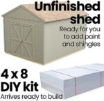 Handy Home Products Rookwood 10x12 Do-It-Yourself Wooden Storage Shed- Does not Include Floor kit, Paint, or Roofing Shingles - Image 6
