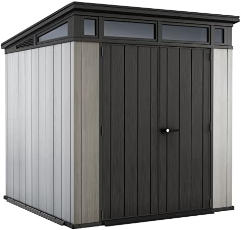 B097QGHGG7-0-1756083534457 Keter Outdoor Storage Shed, for House, Patio & Yard, Plastic Resin, Artisan, 7x7 Ft, Gray - Image 1