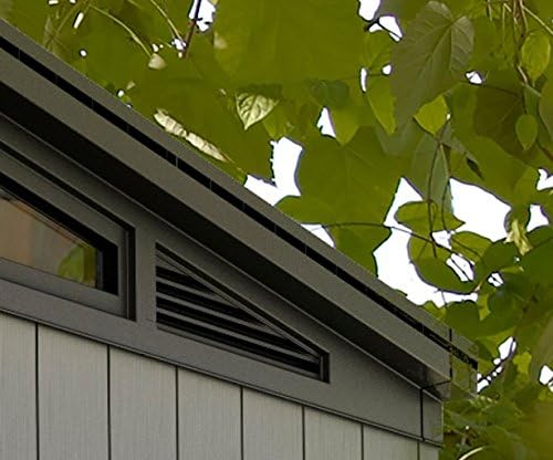 B097QGHGG7-7-1756083534457 Keter Outdoor Storage Shed, for House, Patio & Yard, Plastic Resin, Artisan, 7x7 Ft, Gray - Image 7