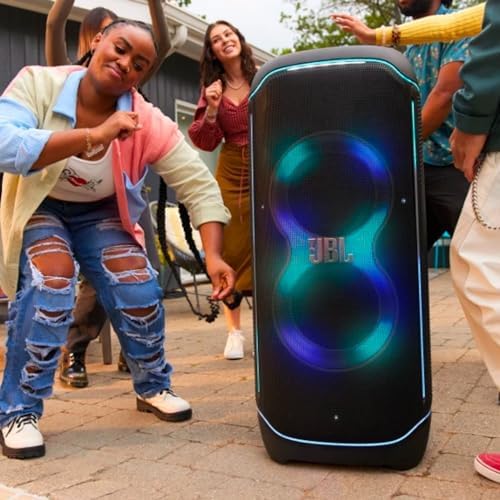 B0CFZMKYXH-5-1756495978165 JBL Partybox Ultimate - Multi Purpose Party Speaker, with Wi-fi & Bluetooth Connectivity, Wireless, Lightshow, IPx4 Slashproof, Dual Mic & Guitar Inputs, Handle & Sturdy Wheels, Black - Image 4