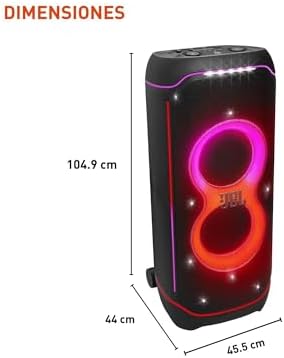 B0CFZMKYXH-7-1756495978165 JBL Partybox Ultimate - Multi Purpose Party Speaker, with Wi-fi & Bluetooth Connectivity, Wireless, Lightshow, IPx4 Slashproof, Dual Mic & Guitar Inputs, Handle & Sturdy Wheels, Black - Image 6