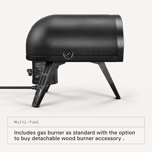 B0D6PQJ2PF-4-1756258938602 Gozney Roccbox Outdoor Pizza Oven, Black, Portable, Gas & Wood Fired, Restaurant-Grade - Image 5