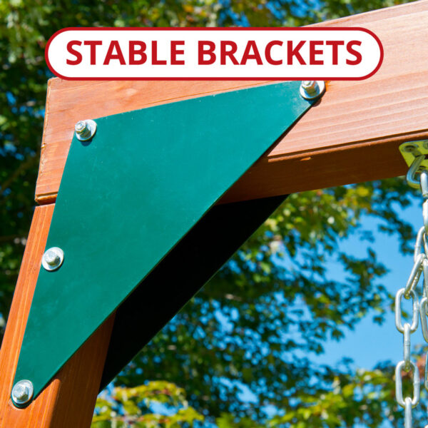 BRACKETS__12896 Swing-N-Slide Knightsbridge Deluxe Wooden Outdoor Swing Set - Image 4