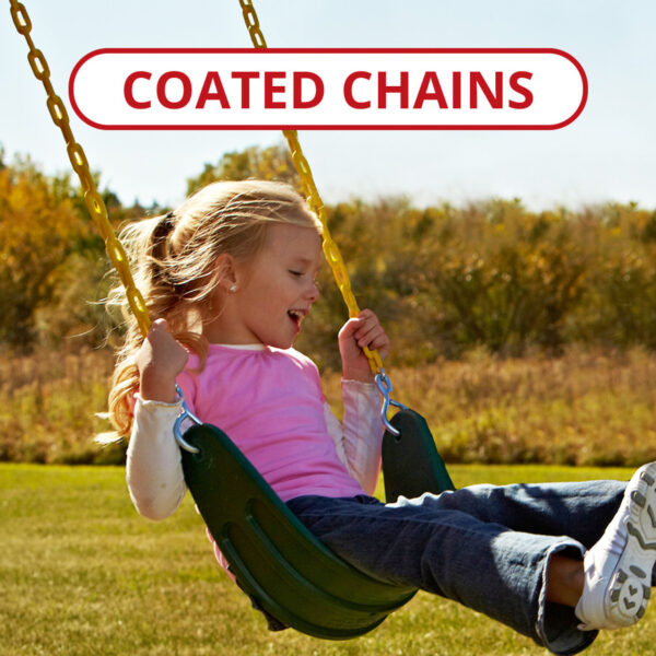 COATED_CHAINS__31294 Swing-N-Slide Knightsbridge Deluxe Wooden Outdoor Swing Set - Image 2