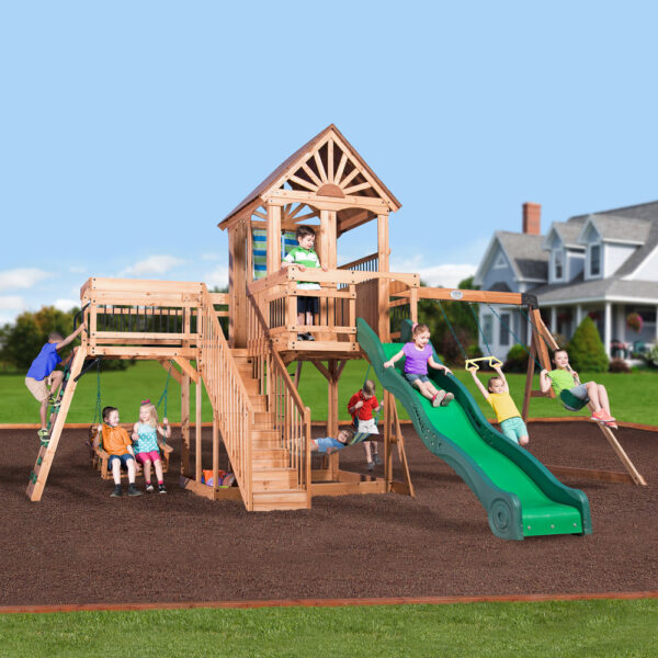 Caribbean-Main Backyard Discovery Caribbean Swing Set - Image 1