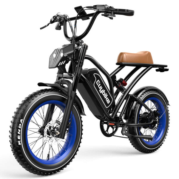 Euybike-S4-Moped-Style-Fat-Tire-EBike-With-Blue-Wheel_1800x1800 Euybike S4 Moped-Style Fat Tire Electric Bike - Image 1