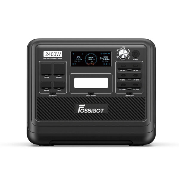 F2400US-Black-1 FOSSiBOT F2400 + SP200 | Solar Generator Kit - Image 6