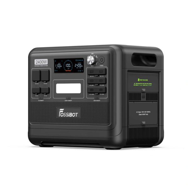 F2400US-Black-2_687d6301-4967-4017-8ff4-d514be2a00ad FOSSiBOT F2400 + SP200 | Solar Generator Kit - Image 4