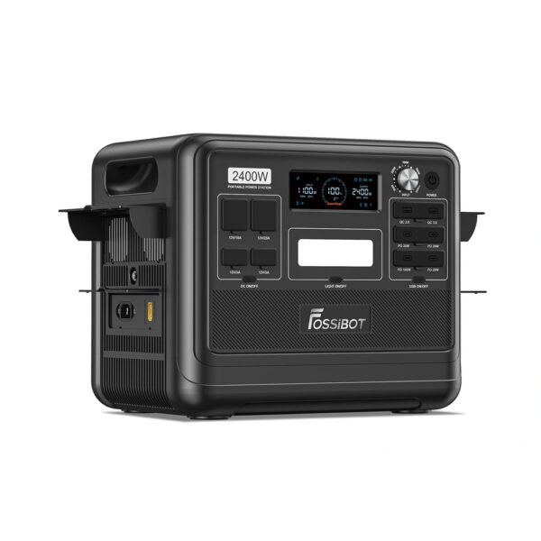 F2400US-Black-9_2e1ef345-cf3d-403b-860f-7e17eba7a5e1 FOSSiBOT F2400 + SP200 | Solar Generator Kit - Image 2