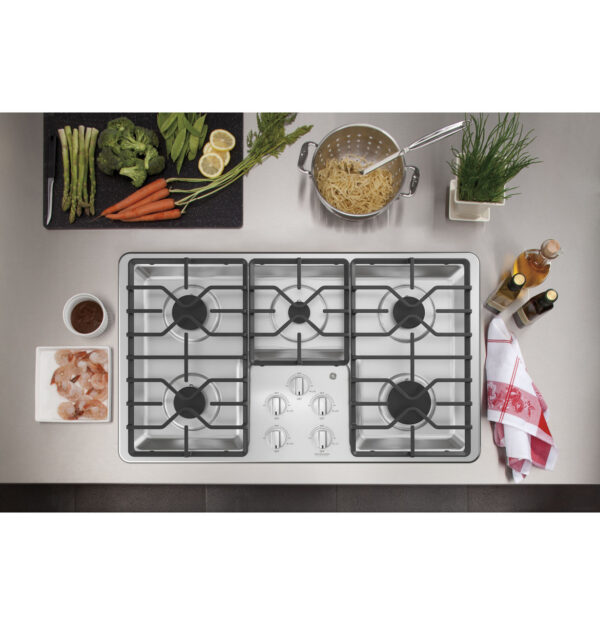 JGP3036SLSS2__49772 GE 36" Built-In Gas Cooktop JGP3036SLSS - Image 3