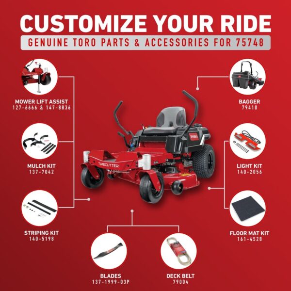 Large (5) Toro 42 in. TimeCutter Zero Turn Mower - Image 2