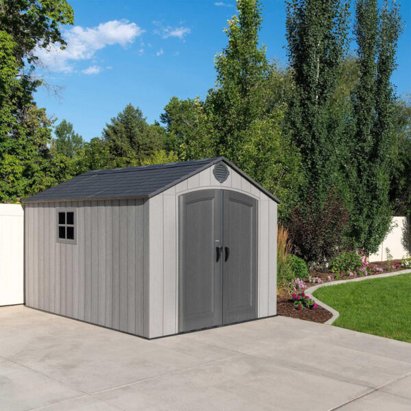 Lifetime-_60305_8_Ft._X_12.5_Ft._Outdoor_Storage_Shed_outdoors_939x939 Lifetime 8 Ft. X 12.5 Ft. Outdoor Storage Shed - 60305 - Image 6