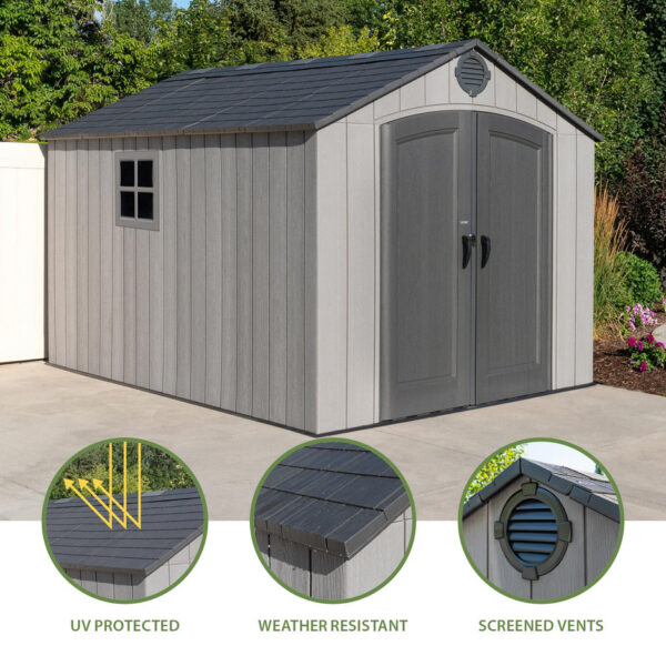 Lifetime-_60305_8_Ft._X_12.5_Ft._Outdoor_Storage_Shed_with_feature_icons_939x939 Lifetime 8 Ft. X 12.5 Ft. Outdoor Storage Shed - 60305 - Image 12