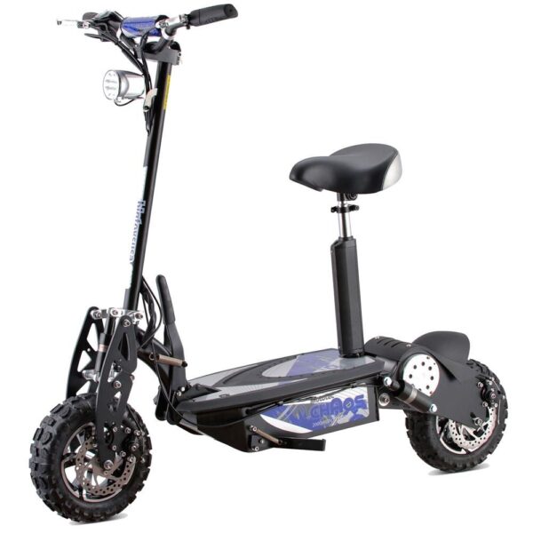 MT-Chaos-Black MotoTec Chaos 2000w 60v Lithium Electric Scooter Black - Image 1