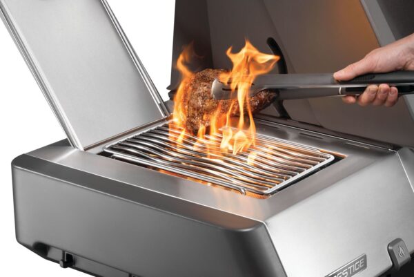 P665VRSIBNSS-Web-Gallery-11-Original_JPG-Prestige-P665VXRSIBPSS_Connected_InUse_SIB-Ribeye-Alt-Steak Napoleon Prestige 665 Connected, Gas Grill with Infrared Side and Rear Burner - Image 7