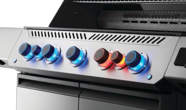 P665VXRSIBNSS-Web-Gallery-04-Original_JPG-Prestige-P665VXRSIBPSS_Connected_Detail_Ang_Knbs_Combo Napoleon Prestige 665 Connected, Gas Grill with Infrared Side and Rear Burner - Image 2