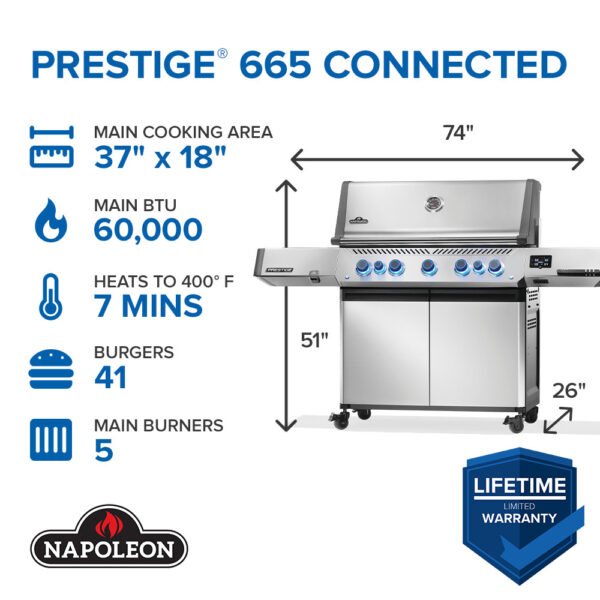 P665VXRSIBPSS-Web-Gallery-02-EN-Set_1-Prestige_665_Connected_RSIB_4-01 Napoleon Prestige 665 Connected, Gas Grill with Infrared Side and Rear Burner - Image 6