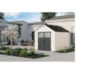 Suncast Tremont 8 ft. x 10 ft. Storage Shed with Floor – Ice Cube|BMS8125 - Image 3