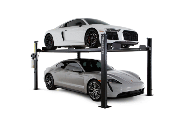 STD_with_r8_and_porsche_side_1080x Halo Lifts 4 Post Car Lift - 9,000 LBS Capacity - Image 8