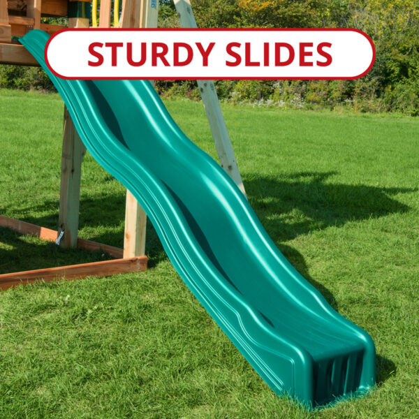 STURDY_SLIDES__29780 Swing-N-Slide Knightsbridge Deluxe Wooden Outdoor Swing Set - Image 3