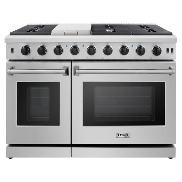 Thor+Kitchen+48_+4.6+Cubic+Feet+Smart+Liquid+Propane+Free+Standing+Range+with+6+Burners Thor Kitchen 48-Inch Gas Range - Image 1